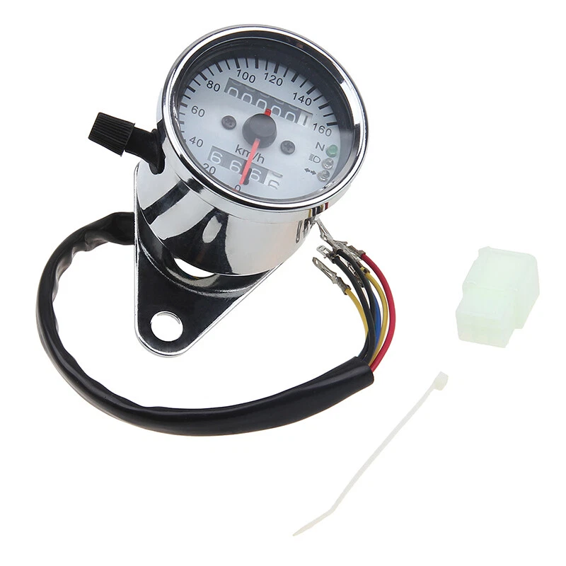 Motorcycle Gauge Internal Odometer Speedometer LED Backlight Dirt Bikes Scooter - Image 2 of 4