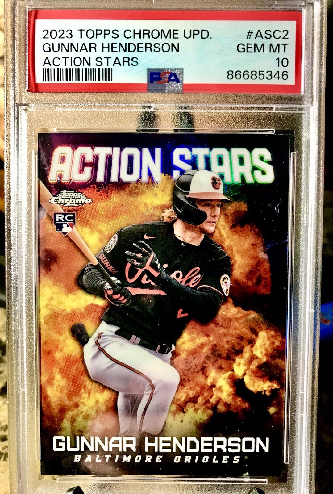 GUNNAR HENDERSON ROOKIE CARD TOPPS PSA 10