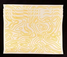 4 Sheets Topoflage Camo 8" x 12" – High Heat Vinyl Stencil – Cerakote, Duracoat