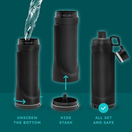 Stash Can Water Bottle Diversion Safe Storage Bottle Hide Key Secret Safe - Picture 6 of 8