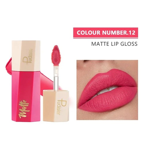 Lápiz labial líquido de terciopelo mate 24 horas antiadherente taza lápices labiales brillo de labios cosméticos - Imagen 18 de 20