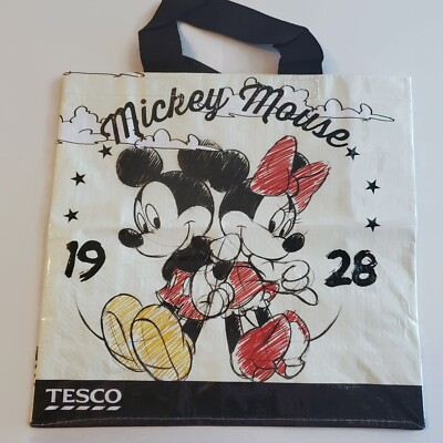 #ad Tesco Mickey Minnie Mouse Tote Bag Clouds 1928 Original Disney Gift New $22.49