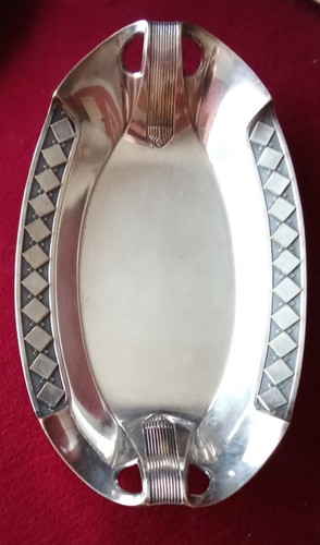 WMF Jugendstil Schale aus Messing versilbert um 1900 - Bild 6 von 10