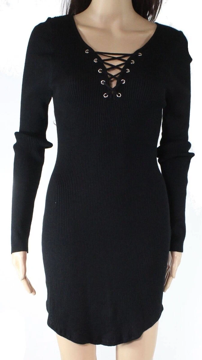 Topshop black 2025 long sleeve dress
