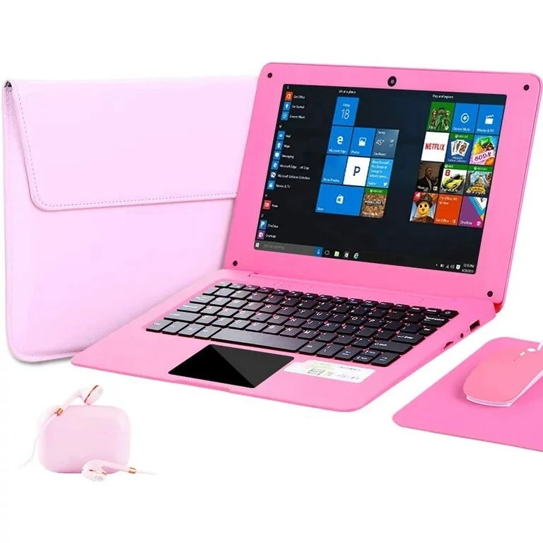 Pink Windows 10 PC Laptops & Netbooks Less Than 12 in Screen for