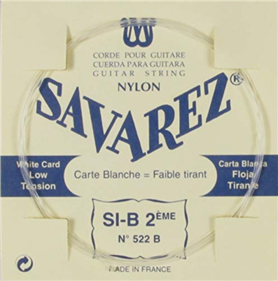 Savarez 522B (weiß) Nylon 2nd. Saite