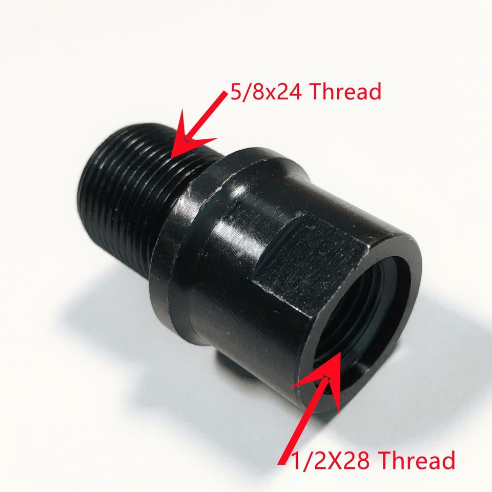 steel-premium-thread-adapter-1-2x28-to-5-8x24-ebay