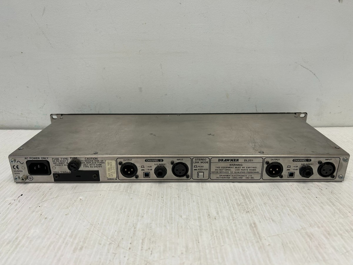 Drawmer DL251 Vintage Spectral Compressor w/ Enhance. Rare Drawmer DL251 Vintage Spectral Compressor w/ Enhance. Rare