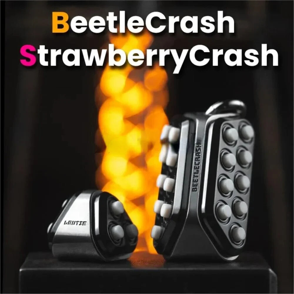 【bebe】LAUTIE Beetle Crash　COOTINセット LAUTIE EDC Beetle Crash LAUTIE Strawberry Crash Metal Push P O P
