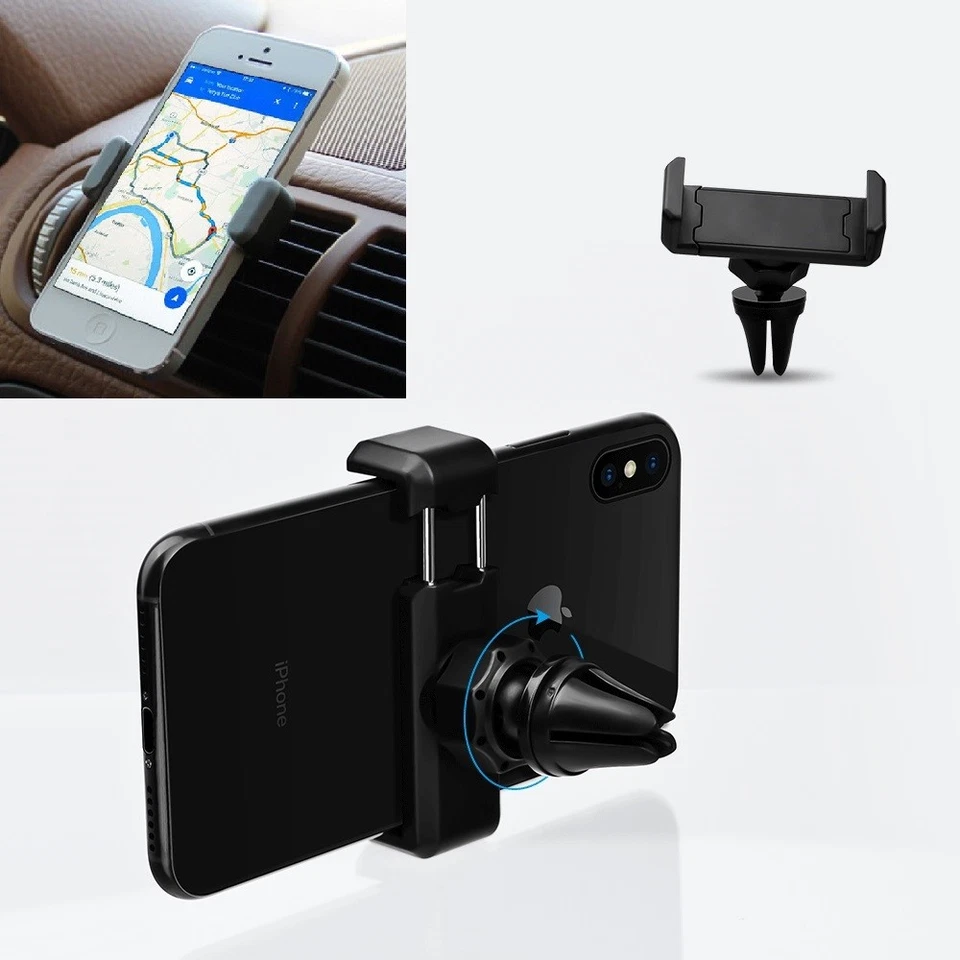 360° Drehbar Auto Handy Halter Mobile Telefon Halterung Lüftungsgitter Lüftung - Bild 1 von 4