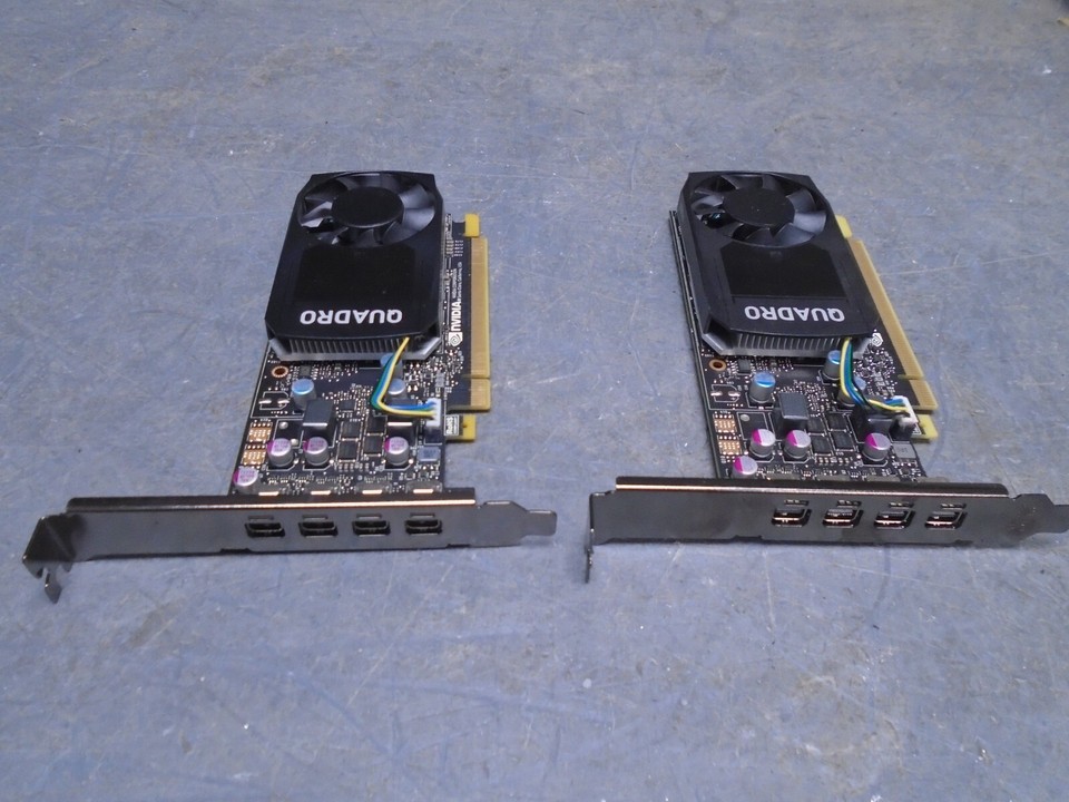 Lot of 2 Nvidia Quadro P620 and P600 video cards | eBay