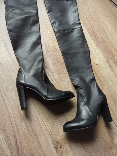 Botas por encima de la rodilla Stuart Weitzman Highland de cuero napa para mujer 9 OTK - Imagen 12 de 16