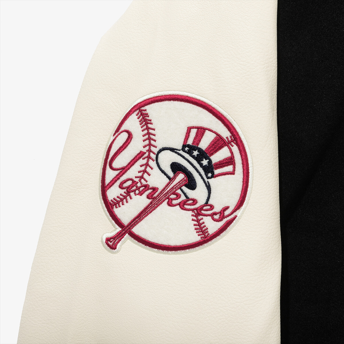 New Era MLB New York Yankees Patch Varsity Jacket, Black New Era MLB New York Yankees Patch Varsity Jacket, Black