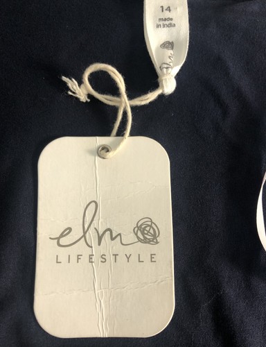 🌻ELM LIFESTYLE DARK SAPPHIRE GEORGIE JERSEY OPEN CARDIGAN SIZE 14 NWT - Picture 9 of 11