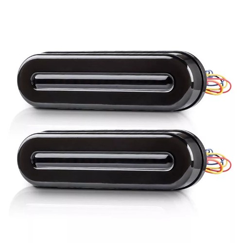 2x 5" rojo/ámbar ovalado remolque camión parada giro cola freno luces LED que fluyen DRL - Imagen 3 de 17