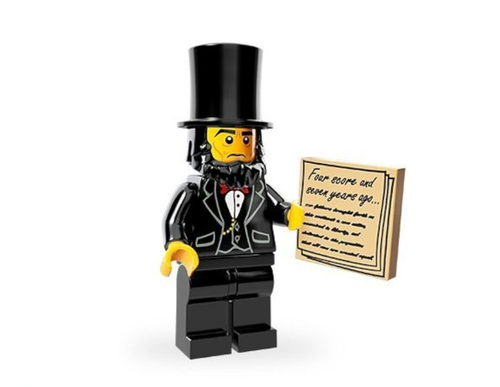 The LEGO Movie Series 1 Minifigures - Abraham Lincoln including accessories