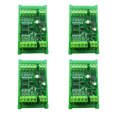 8CH 4-20MA Current RS485 AI Module 12-bit ADC Collector Board MODBUS RTU PLC IO