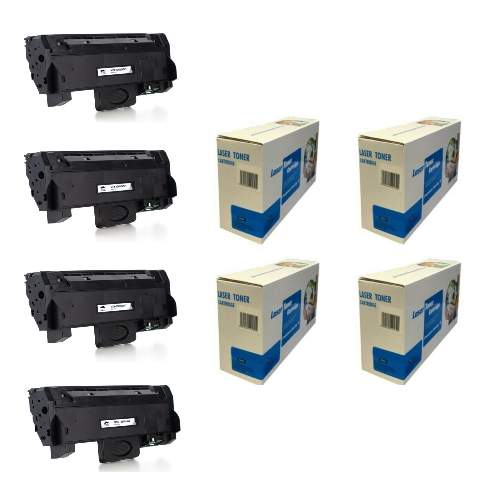 Toner For Xerox B210 Printer 106R04347 Laser Cartridge Black Compatible 4 Pack