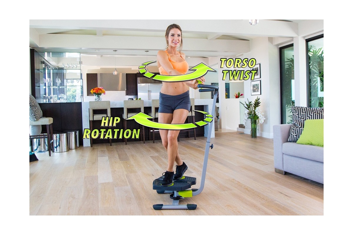 Twist Shape Abs Trainer, Green/Silver