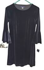 Tommy Hilfiger Women's Black Velvet Dress NWT Size 2 Short Formal Casual
