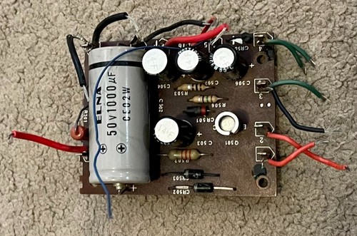 Zenith C585W Record Player Power Supply Vintage PCB Circuit Board Elna Resistor - Picture 2 of 8