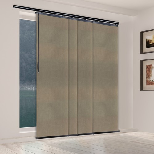 Panel Track Sliding Vertical Blinds 36-153"W (3-7 Panels) - Mocha White - 第 21/45 張圖片