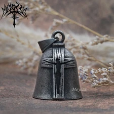 Jesus Cross Bell Motorcycle Ride Bell Biker Accessory Gift Good Luck FREE Hanger