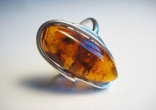 Beautiful Honey Baltic AMBER Natural Ring 5 grams