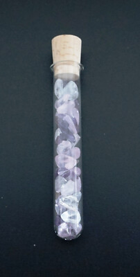 Edelstein Wasserstab Vitalisierung 10 cm Bergkristall Rosenquarz Amethyst