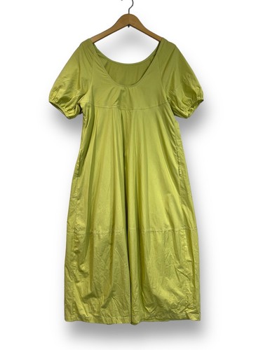 Free People green boho maxi dress size XS oversized short sleeved A line Poplin - 第 2/11 張圖片