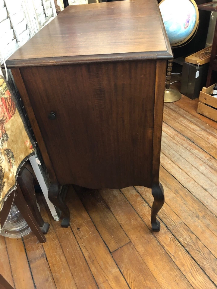 Gravador antigo de trabalho Sonora Victrola Queen Anne década de 1920 com vídeo! - Imagem 2 de 4