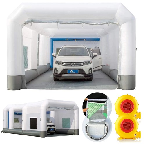 Inflatable Spray Booth Portable Mobile Job Tent 6 Sizes with Powerful Blower - Picture 2 of 56