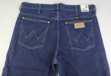 New Wrangler Icons 11MWZ Original Slim Mens 36x34 Dark Blue Western Demin