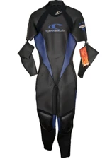 O Neil Women's Hurricane Elite Series Wetsuit Size 10 Blue Black Made In USA Nwt