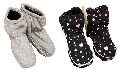 Baby Softschuhe Wagensocken Überzieher mit Herz-Allover   NEU
