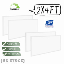 2X4FT LED Flat Panel Light 7800LM 75W 5000K Dimmable Drop Ceiling Office Light