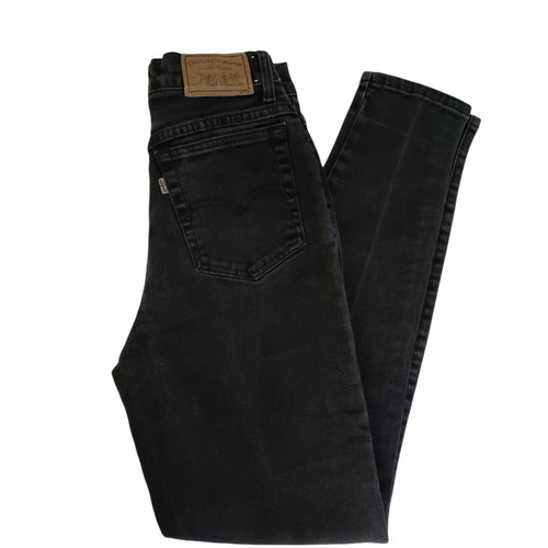 Levi's 901 Vintage Jeans Womens Juniors 9 24x29 Gray Tab Black Slim High  Waist | eBay
