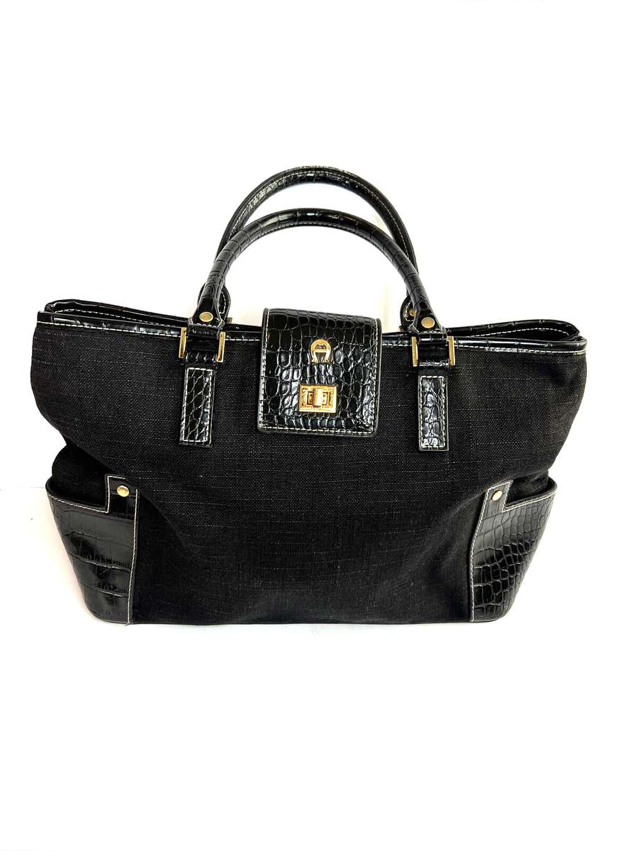 Etienne Aigner Vintage Black Handbag Shoulder Bag | eBay