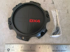 DX4 Wheel Flat Black Rim Hub Cover Center Cap 6 Lug 6x135 6x139.7 6Q061785F-1