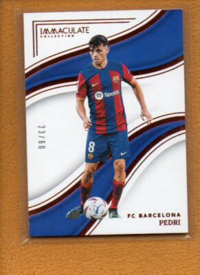 Pedri 2023-24 Panini Immaculate Collection #56 /60 FC Pedri 2023-24 Panini Immaculate Collection #56 /60 FC