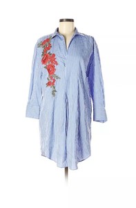 zara striped floral dress