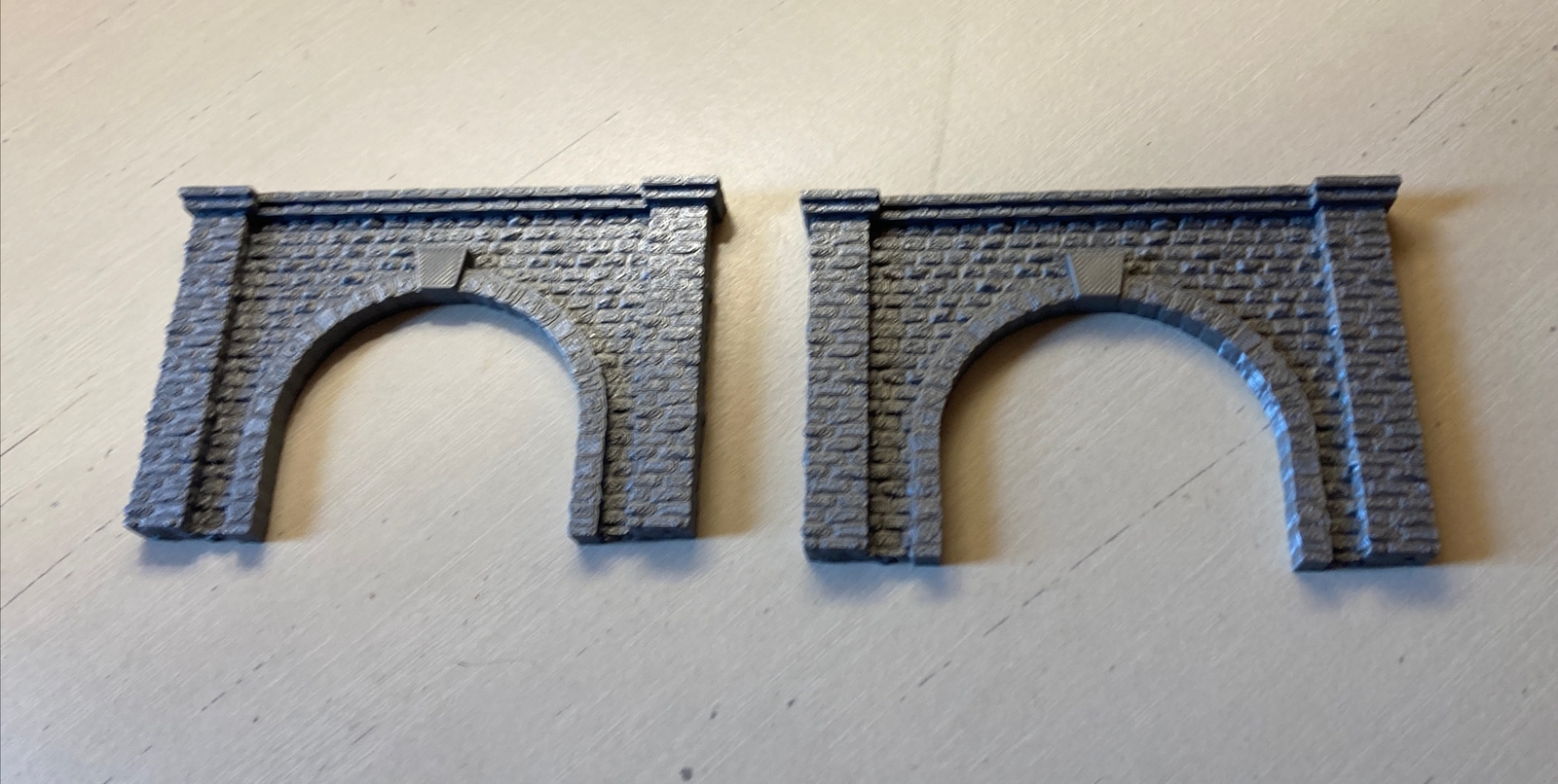 N Scale Tunnel Portal X2 Pair Model Train Diorama NMATH