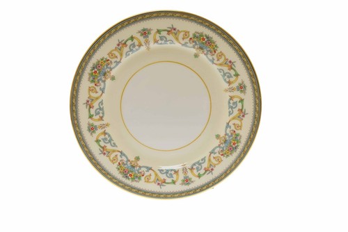 Henley von Aynsley glatter Goldrand grüner Bodenstempel 6 3/8" Brot und Butter Teller - Bild 1 von 4