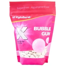 Xyloburst Bubble Gum Aspartame Free Xylitol Gum 500 Count Bag 