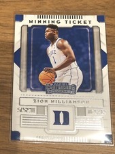 2020 contenders basketball Winning Ticket Zion Williamson - Duke - Pelicans