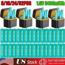 8/16/24/32PCS 3400mWh 1.5V AA Lithium Batteries Rechargeable with Charger Box