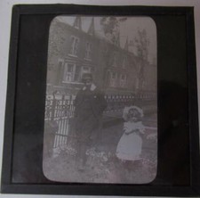 Children Fashion  People Social History  Magic Lantern Slide