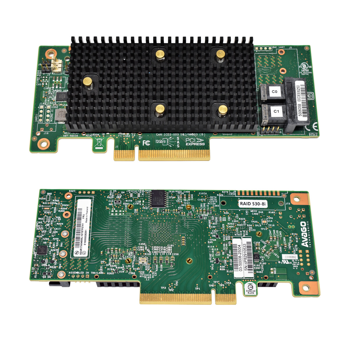 IBM/Lenovo 530-8i 12Gb PCIe x8 SAS SATA RAID Controller 01KN505