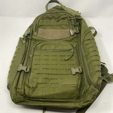 HIGHLAND TACTICAL Roger Backpack Black Poly Molle Webbing Gear Bag