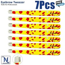 Yellow Tweezers with Red Spots Eyebrow  Ingrown Hair Removal   On Sale Now